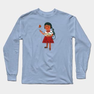 Little Frida Kahlo Long Sleeve T-Shirt